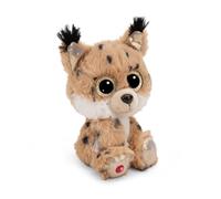NICI GLUBSCHIS Lince Lenzo 15cm I Peluche Lince con Grandes Ojos de Purpurina I Peluche para los Amantes de los Peluches I Peluche - 49295
