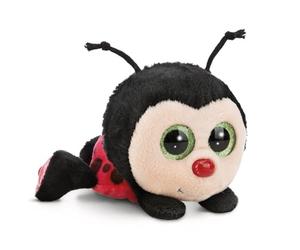 NICI peluche GLUBSCHIS mariquita Lily May 15cm rojo - Juguete hecho de suave tejido peludo para abrazar y jugar, para niños y adultos, gran idea de regalo - 61777