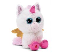 NICI peluche GLUBSCHIS unicornio Glowy Kaddi 15cm blanco - Juguete hecho de suave tejido peludo para abrazar y jugar, para niños y adultos, gran idea de regalo - 49695