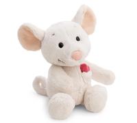 NICI Peluche Love Ratón Mira con Corazón 20 cm - Suave y Adorable, Ideal para Regalar | 63355