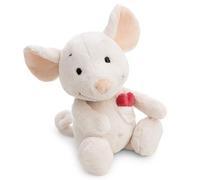 NICI Peluche Love Ratón Mira con Corazón 25 cm - Suave y Adorable, Ideal para Regalar | 63357
