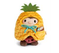 NICI peluche mariquita Dozz 8cm con un coco y un disfraz de piña en caja de regalo 8,5x6,5x10cm - rojo - Peluche suave, lindo para abrazar y jugar, para niños y adultos - 61651
