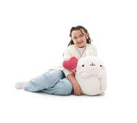 NICI peluche MOLANG con globo en forma de corazón 48cm blanco - Juguete hecho de suave tejido peludo para abrazar y jugar, para niños y adultos, gran idea de regalo - 61675