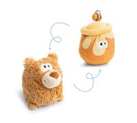 NICI- Peluche Oso con función Reversible 15cm 2 en 1-marrón-Suave Ideal para abrazar, Jugar y como compañero en casa, en la guardería o de Viaje | 62992