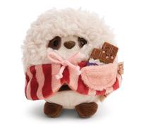NICI peluche panda Kono 8cm con chocolate y un disfraz de palomitas en caja de regalo 8,5x6,5x10 - blanco - Peluche suave, lindo para abrazar y jugar, para niños y adultos - 61654