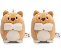 NICI Peluche Perro Hiro 5cm marrón - Juguete Hecho de Suave Tejido Peludo para abrazar y Jugar, para niños y Adultos, Gran Idea de Regalo (Paquete de 2)