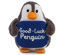 NICI Peluche Pingüino con Mensaje “Good-Luck Penguin” 7 cm - Suave Amuleto de la Suerte, Ideal para Regalar | 63392