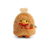 NICI peluche pollito Tschieps 8cm con salsa picante y un disfraz de muslo de pollo en caja de regalo 8,5x6,5x10cm - amarillo - Peluche suave, lindo para abrazar y jugar, para niños y adultos - 61653