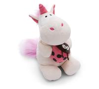 NICI peluche unicornio Theodor con mariquita 25cm blanco - Juguete hecho de suave tejido peludo para abrazar y jugar, para niños y adultos, gran idea de regalo - 61387