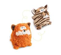 NICI- Peluche Zorro con función Reversible 15cm 2 en 1-Naranja-Suave Ideal para abrazar, Jugar y como compañero en casa, en la guardería o de Viaje | 62993