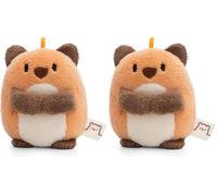 NICI Peluche Zorro Geeks 5cm Rojo - Juguete Hecho de Suave Tejido Peludo para abrazar y Jugar, para niños y Adultos, Gran Idea de Regalo (Paquete de 2)