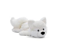 NICI peluche zorro polar Vanja 45cm relaxed-lying blanco - Juguete hecho de suave tejido peludo para abrazar y jugar, para niños y adultos, gran idea de regalo - 61304
