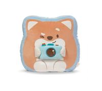 NICI- Perro de Peluche Hiro con cámara, 35 x 33 x 12 cm, marrón, Suave muñeco mymochi, Moderno, para abrazarlo o como Adorno, Regalo para niños y Personas Adultas, 62393, Color