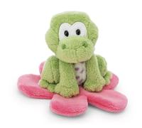 NICI Rana Fridolin sobre nenúfar, 7 cm, Verde, Suave muñeco, Adorable Animal para abrazarlo y Jugar, Gran Idea de Regalo para niños y Personas Adultas, 62280