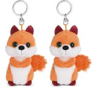 NICI Schlüsselanhänger Eichhörnchen Coleen Cuddly 10cm (Paquete de 2)