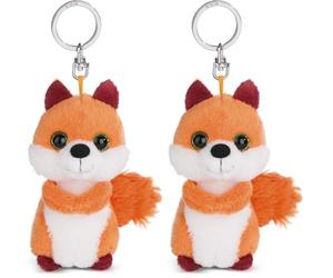 NICI Schlüsselanhänger Eichhörnchen Coleen Cuddly 10cm (Paquete de 2)