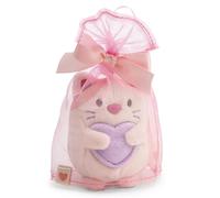 NICI Set Peluche Gato Angy Color melocotón 8 cm en Caja Regalo - mymochi Lifestyle, Tendencia Kawaii, Ideal para Jugar y coleccionar | 63445