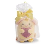 NICI Set Peluche Ratón Nibbli Amarillo 8 cm en Caja Regalo - mymochi Lifestyle, Tendencia Kawaii, Ideal para Jugar y coleccionar | 63448