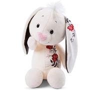 NICI Suave Conejito de Juguete 35cm de Orejas Estampadas con Tatuaje romántico Peluche para niñas, niños y bebés Peluches esponjosos para abrazar, Jugar y Regalar Acogedores Animales Rellenos (47476)