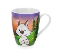 NICI Taza loba Winny & Ardilla Jojo 310ml Porcelana conbanderola Colorido - Taza de té Taza de café Taza de Porcelana Taza asa para Bebidas frías y Calientes, café, té, Leche, Cacao