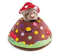 NICI Tierno Cojín con un Topo y Montículo - Suaves Almohadas de Juguete Sostenibles para Niñas, Niños y Bebés - Cojines Esponjosos, 23 x 19 cm - 48210