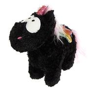 NICI-Unicorn tierno Yin 22 cm - Juguetes de Criaturas místicas, niños, bebés y Amantes de los Animales de Peluche, Unicornios esponjosos para abrazar y Jugar, Color Negro y Multicolor, (47376)