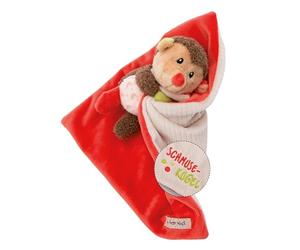 NICI Toalla de Seguridad para bebé, 22 x 22 cm, con Erizo de Peluche, para niñas y niños, Regalo de Nacimiento, con Texto Bordado Schmusekugel - 49752