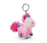 NICI Unicornio Midnight Floral 10cm Rosa-Colgante de Peluche de Animal sostenible con aro cordón, Llavero y portallaves, Color sehr süß, 10 cm (49100)