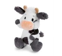 NICI Vaca de Peluche Cowluna de 22 cm, Blanco, Suave muñeco, Adorable Animal para abrazarlo y Jugar, Idea de Regalo para niños y Personas Adultas - 62251