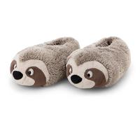 NICI- Zapatillas de Estar por casa Perezoso Izzy Icetumbler, 40-43 (L), Beis, cálidas, de Pelo, para niños y Personas Adultas, con diseño de Animal y Suela Antideslizante, 62452, Color