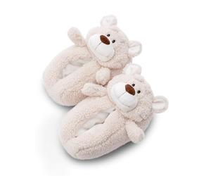 NICI zapatillas Oso Bendix talla 38-41 L - Pantuflas de felpa para niños antideslizantes, Calentitas pantuflas de animales para niños y adultos - 49491