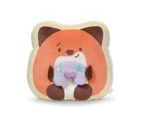 NICI- Zorro de Peluche Geeks con videoconsola, 35 x 33 x 12 cm, marrón, Suave muñeco mymochi, Moderno, para abrazarlo o como Adorno, Gran Regalo para niños y Personas Adultas, 62394, Color