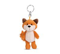 NICI Zorro Fridalie 10cm Naranja-Colgante de Peluche de Animal sostenible con aro cordón, Llavero y portallaves, (49140)