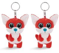 NICI - Zorro Jayson Llavero, Rojo/Blanco, 45545 (Paquete de 2)