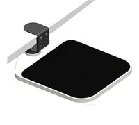 Niciksty Bandeja de Ratón para Oficina en Casa o Debajo del Escritorio, Abrazadera en Plataforma Giratoria de 360°, Alfombrilla Ergonómica para Ratón