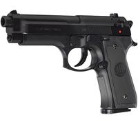 NICK and BEN Softair M9 World Defender, menos de 0.5 Joule Pistola Airsoft, Unisex Adulto, Negro, Talla única