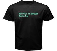 Nick Cave & The Bad Seeds Skeleton Tree Minimal Text Alternative Rock T-Shirt Black XL