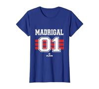 Nick Madrigal 01 Chicago Baseball Fan MLB Players Camiseta, Mujer, Azul Real, S