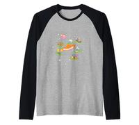 Nick Personajes En El Espacio Camiseta Manga Raglan