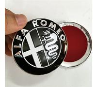 NICKAL 2 uds 74mm Color de Estilo de Coche para Alfa Romeo Giulietta Spider Mito 147 156 159 Logo Emblema Insignia Pegatinas Accesorios Exteriores,Color 2
