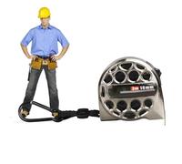 Nickel Plated Tape Measure - Stainless Steel | Retractable Tape, Industrial Steel Measuring Tool | Hollow Tapes Measure Waterproof Anti-Rust Resistant For Construction And DIY