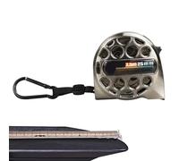 Nickel Plated Tape Measure - Stainless Steel | Retractable Tape, Industrial Steel Measuring Tool | Hollow Tapes Measure Waterproof Anti-Rust Resistant For Construction And DIY