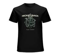 Nickelback Band Canada Metal Rock Mens T-Shirt Fashion Casual Unisex Black tee XL
