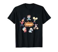 Nickelodeon 90s Icons Pastel Splash Retro Character Lineup Camiseta