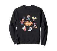 Nickelodeon 90s Icons Pastel Splash Retro Character Lineup Sudadera
