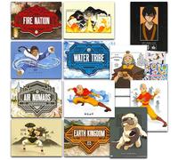 Nickelodeon Avatar the Last Airbender - Juego de pósteres con 12 pósteres de avatar con Aang, Zuko, Appa, más, decoración de habitación de avatar para niños, adolescentes y adultos