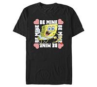 Nickelodeon Big & Tall Spongebob Squarepants Be My Sponge Men's Tops Short Sleeve Tee Shirt, Black, 4X-Large