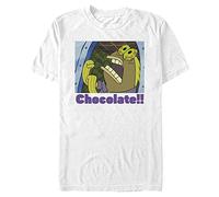 Nickelodeon Big & Tall Spongebob Squarepants Chocolate Men's Tops Short Sleeve Tee Shirt, White, 4X-Large