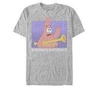 Nickelodeon Big & Tall Spongebob Squarepants Mayonnaise Men's Tops Short Sleeve Tee Shirt, Athletic Heather, X-Large