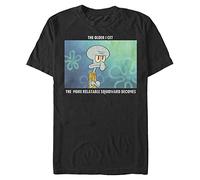 Nickelodeon Big & Tall Spongebob Squarepants Relatable Squid Meme Men's Tops Short Sleeve Tee Shirt, Black, X-Large